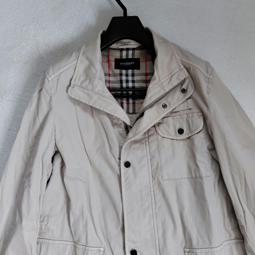 極美品　L　バーバリーロンドン　ブルゾン　メガチェック　刺繍　ホースロゴ