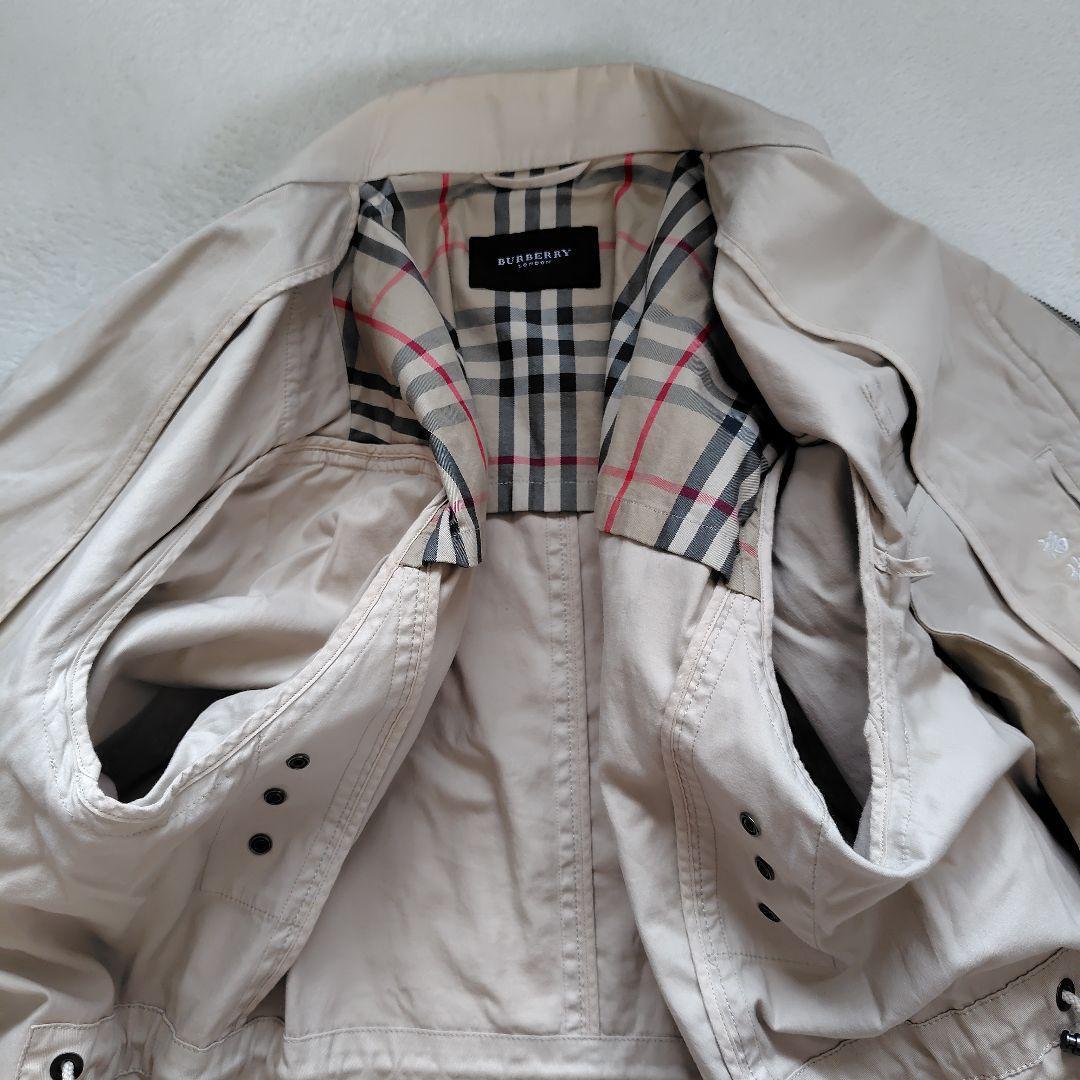 極美品　L　バーバリーロンドン　ブルゾン　メガチェック　刺繍　ホースロゴ