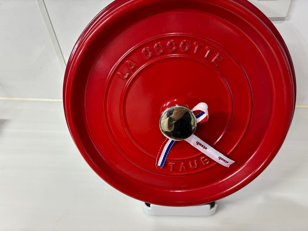 STAUB　ストウブ　両手鍋 レッド 約26cm