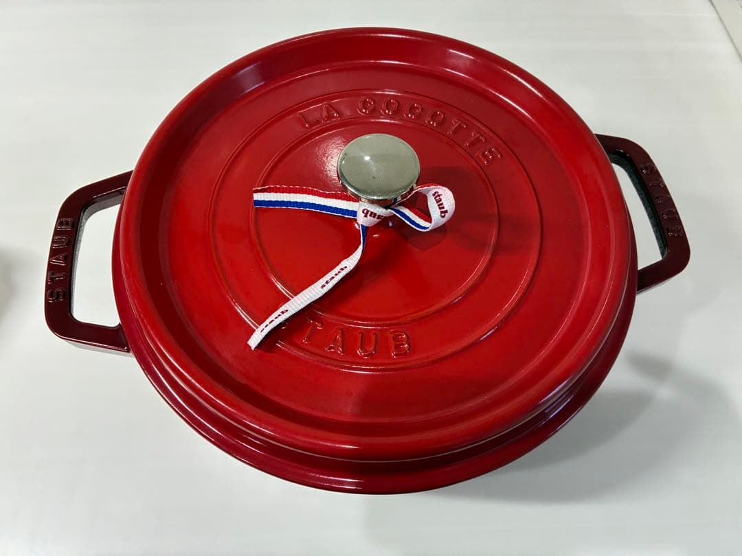 STAUB　ストウブ　両手鍋 レッド 約26cm