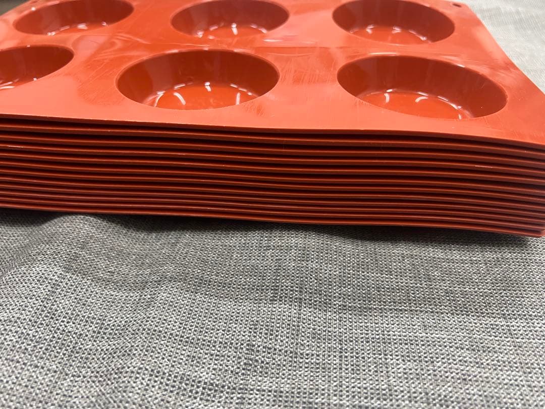 シリコマート社 製菓シリコン型 6個取 SF046 フランモールド70 12枚