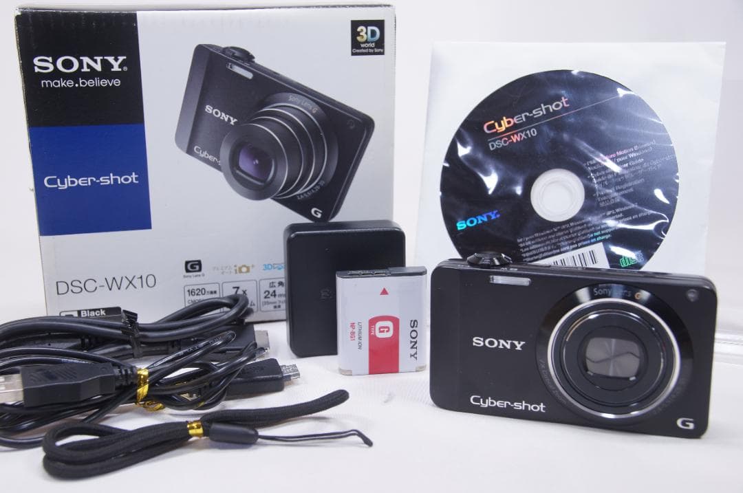 【極美品】SONY Cyber-shot DSC-WX10 デジカメ ブラック