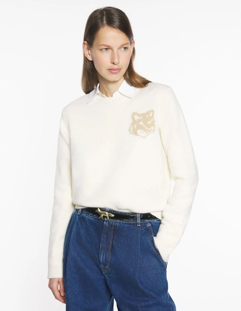新品 MAISON KITSUNE フォックス メリノジャンパー メゾンキツネ