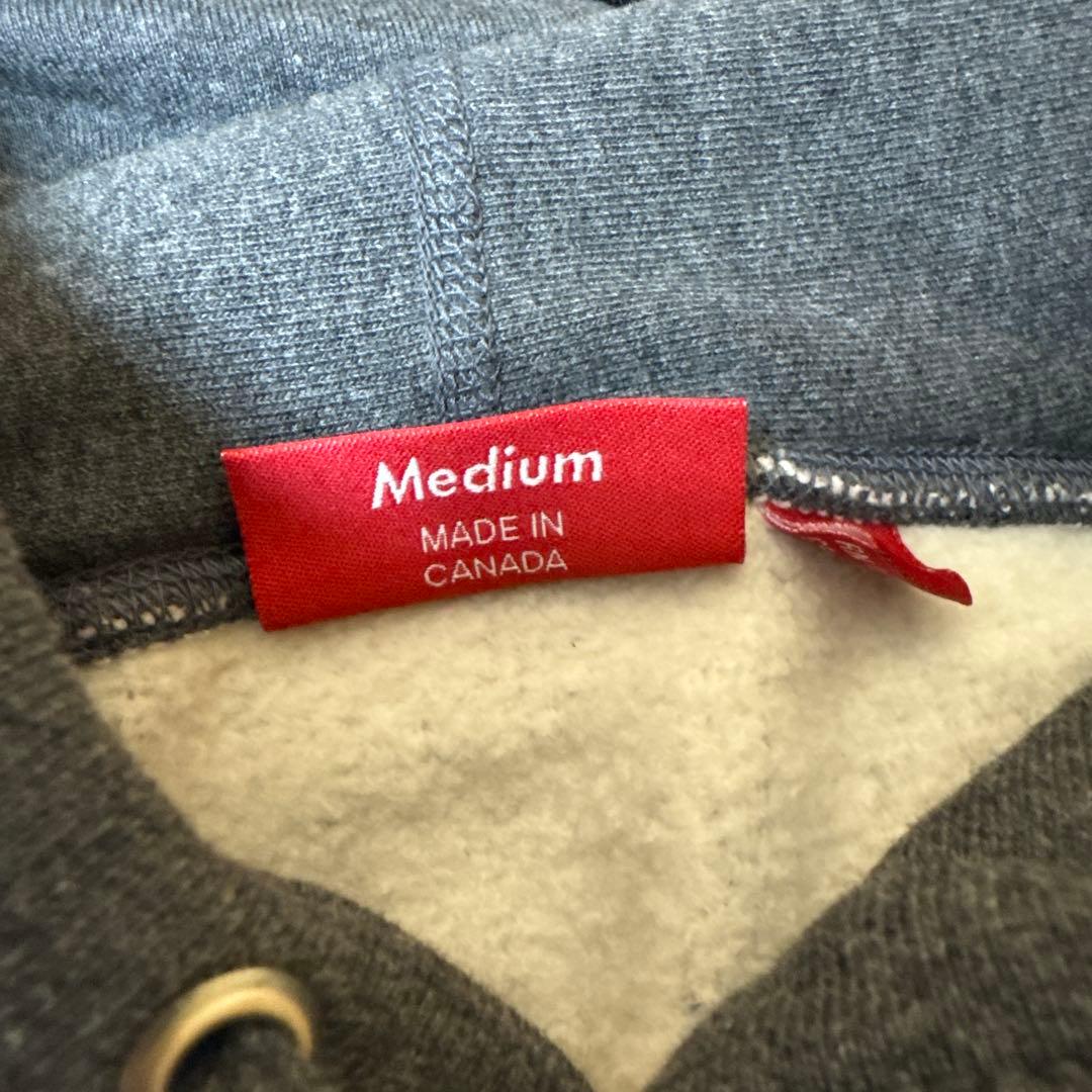 Supreme Box Logo Hooded Sweatshirt チャコール