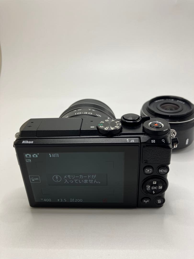 【返品保証・動作確認済】Nikon 1 J5 ブラック ダブルレンズキット