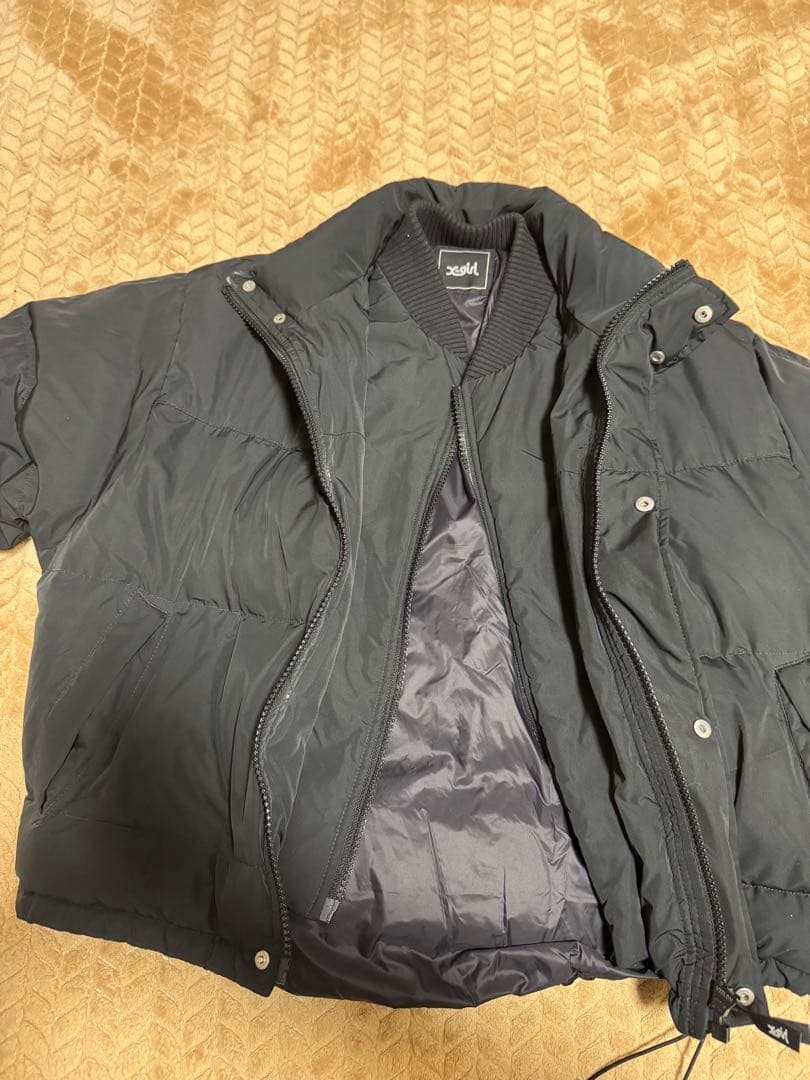 x-girl ブラック ダウンジャケット