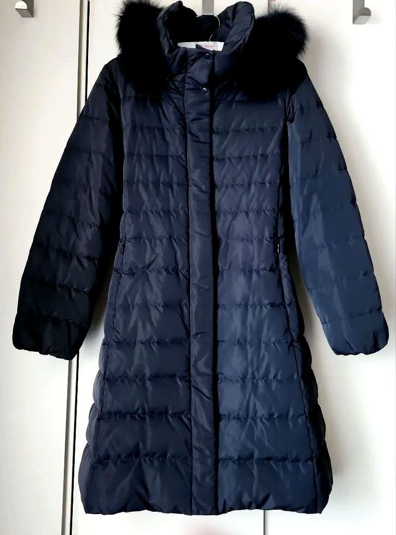 専用【1回着】リフレクト 細見え フォックスファー ダウンコート 9/M