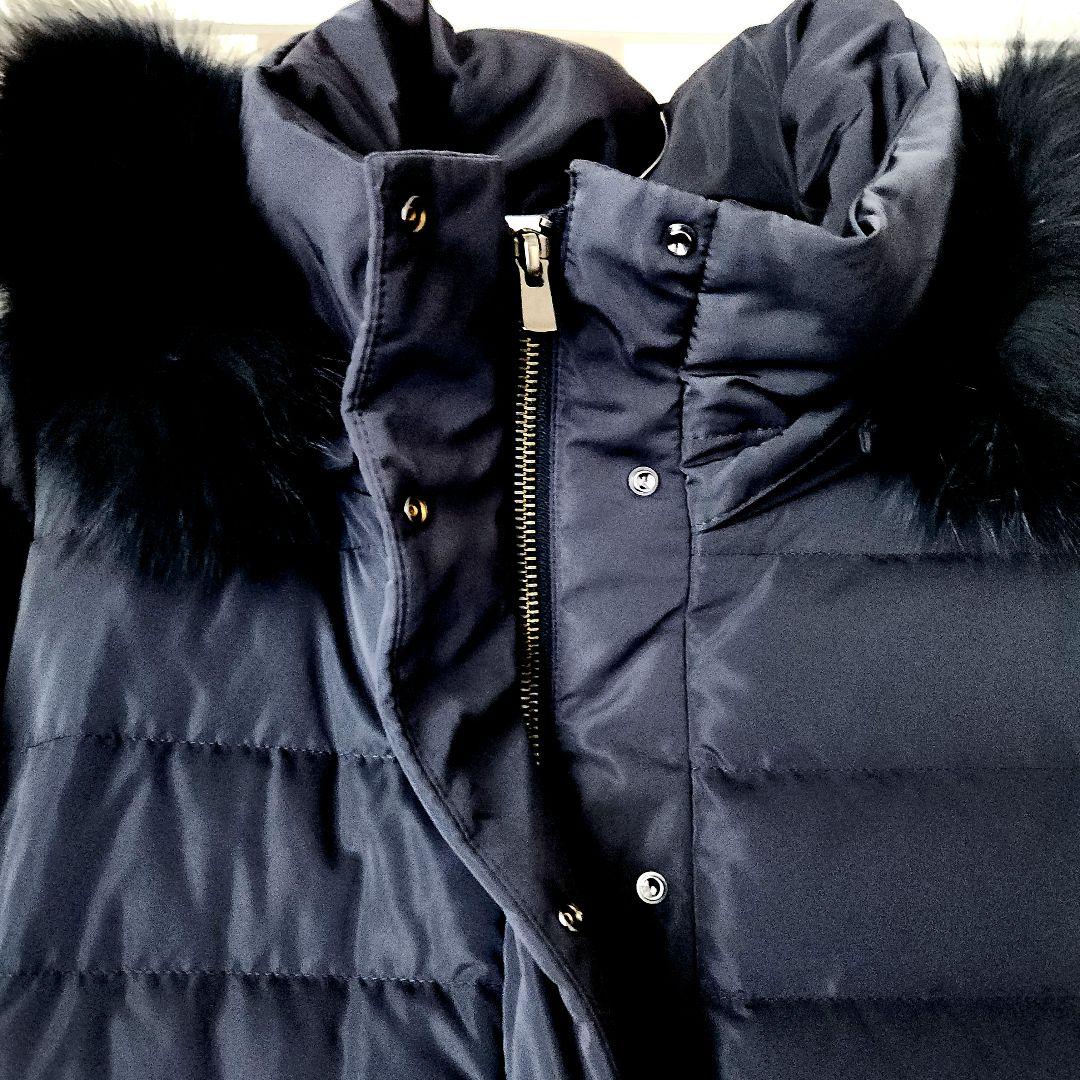 専用【1回着】リフレクト 細見え フォックスファー ダウンコート 9/M