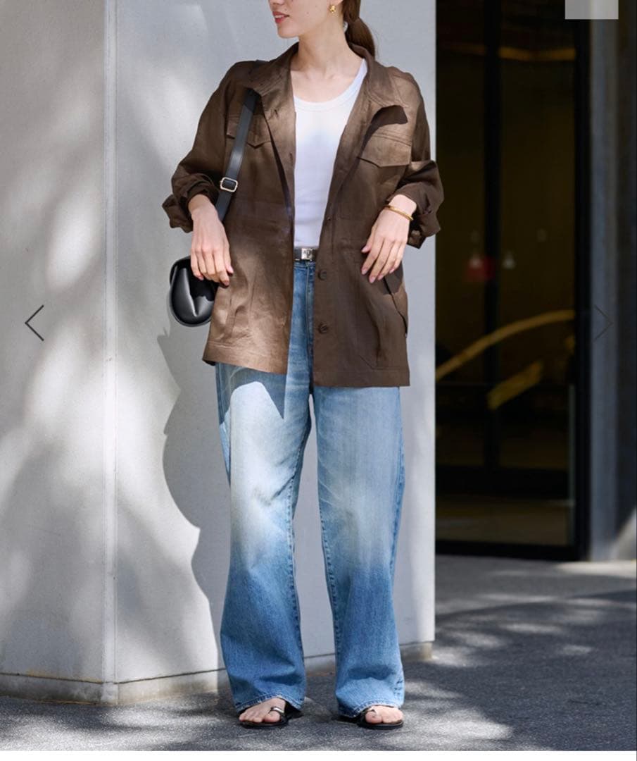 FRAMeWORK ラミースタンドプルゾン ブラウン