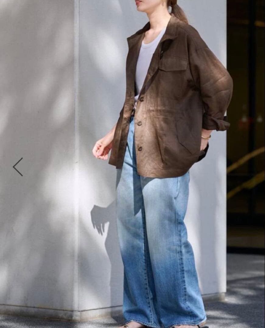 FRAMeWORK ラミースタンドプルゾン ブラウン