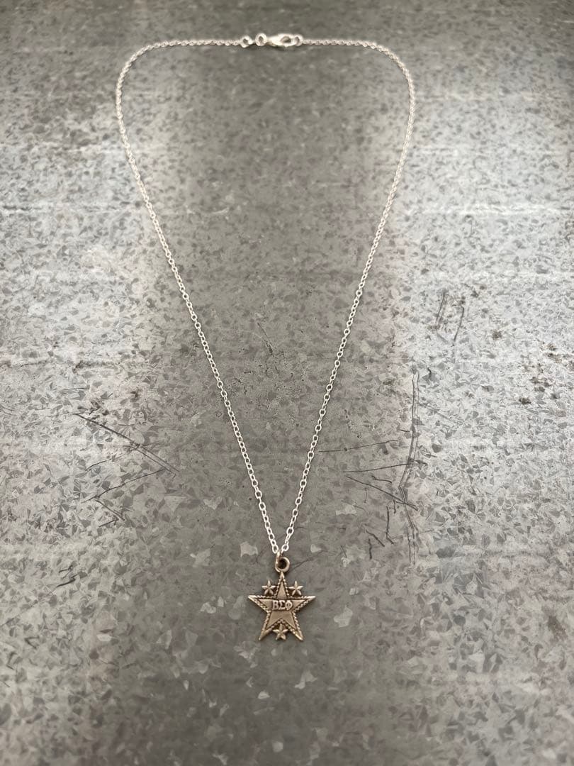 60's 四つ星型カレッジチャーム ヴィンテージスターリングシルバー ネックレス