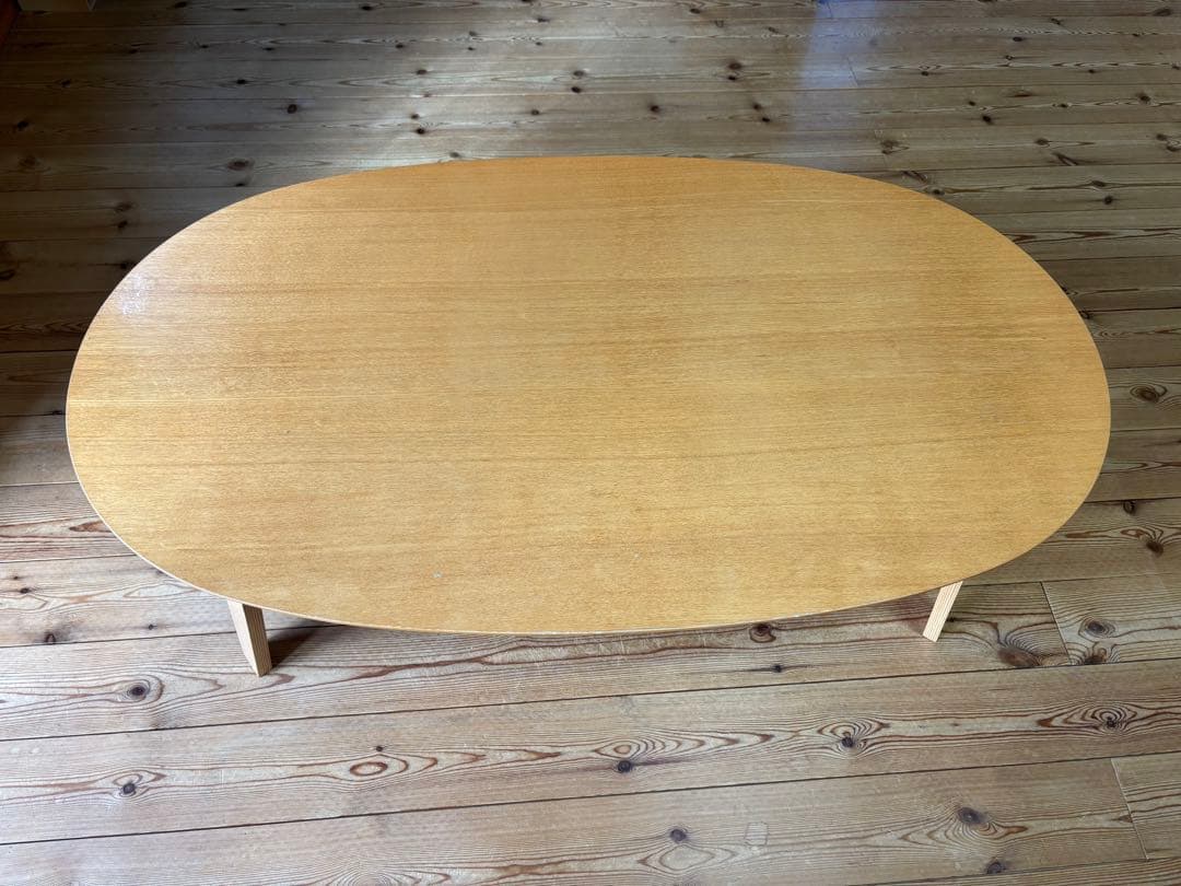 無印良品　こたつにもなる楕円形ローテーブル大(布団2枚付き)