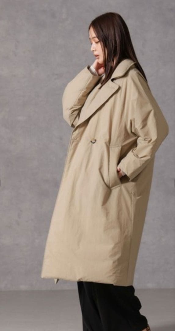 2024AW ナノユニバース 西川ダウン(R) リバーシブルライトコート