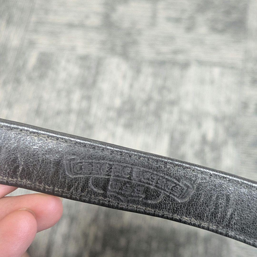 クロムハーツ CHROME HEARTS 3ボタン レザー ブレスレット