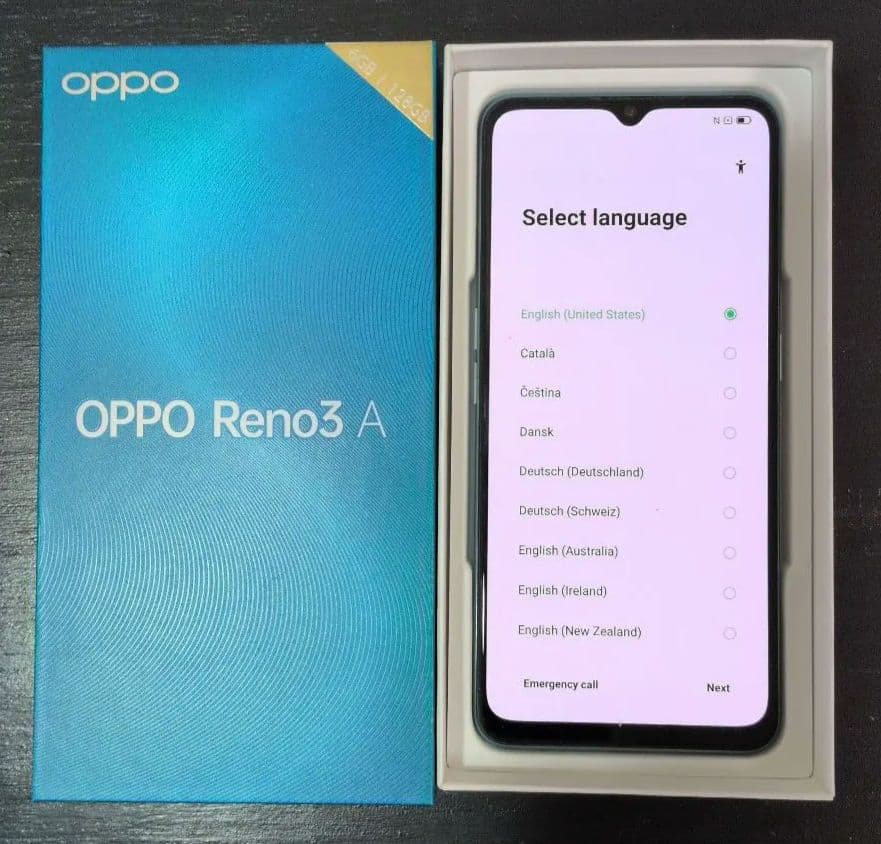 【美品・初期化済】OPPO Reno3 A ホワイト SIMフリー 128GB