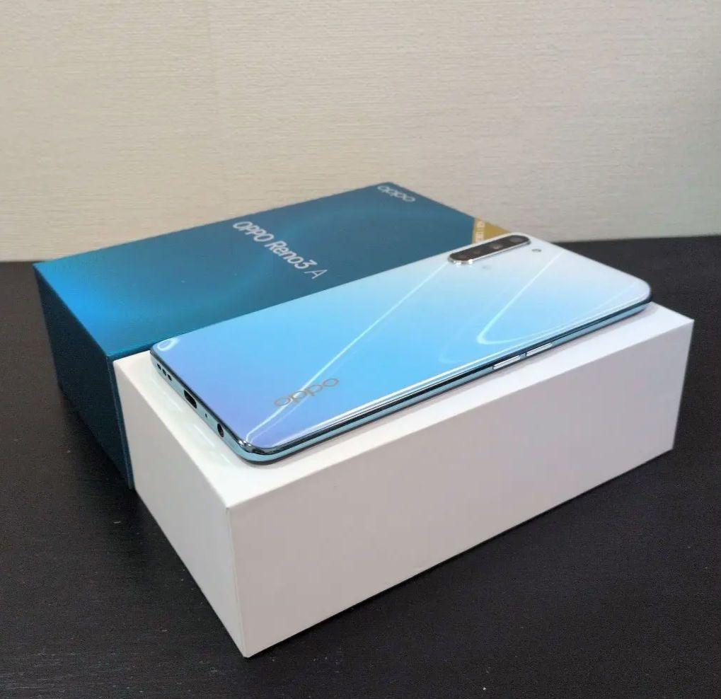 【美品・初期化済】OPPO Reno3 A ホワイト SIMフリー 128GB