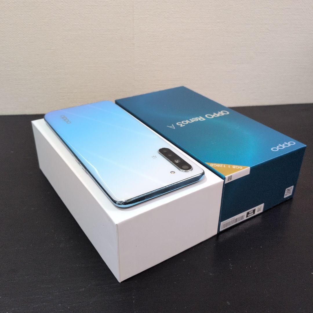 【美品・初期化済】OPPO Reno3 A ホワイト SIMフリー 128GB