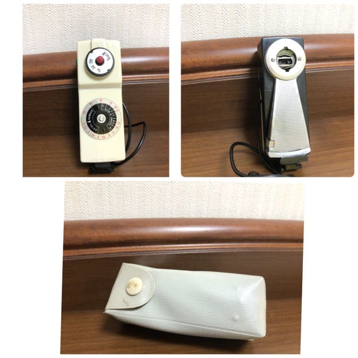 希少 ヴィンテージ 露出計 閃光電球 発光器 ストロボ　中古品　4点セット