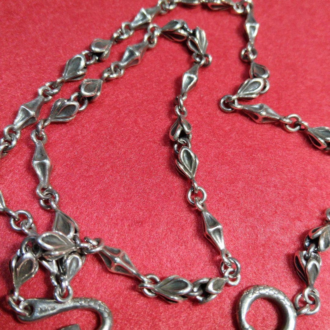 SILVERブラッディマリーネックレスチェーン　タイニーボーンベビーマーメイド