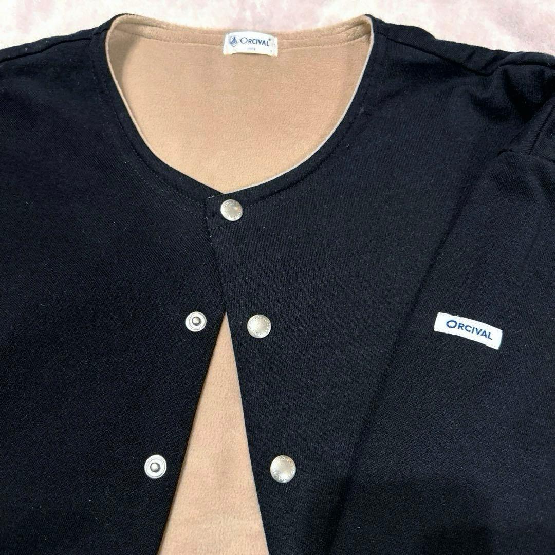 【美品】ORCIVAL / オーシバル / クルーネックカーディガン　ブラック