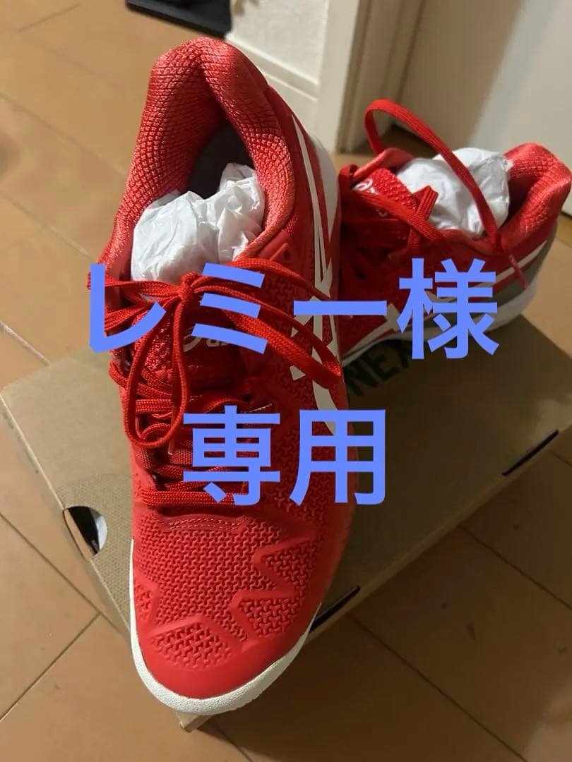 asics テニスシューズ 新品未使用24.5cm レッド