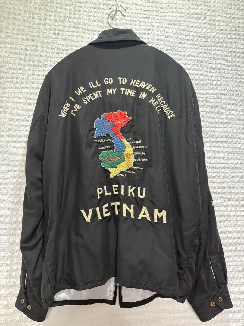 レア 完売品GOLD エイジング加工　ベトジャン　スカジャン　東洋