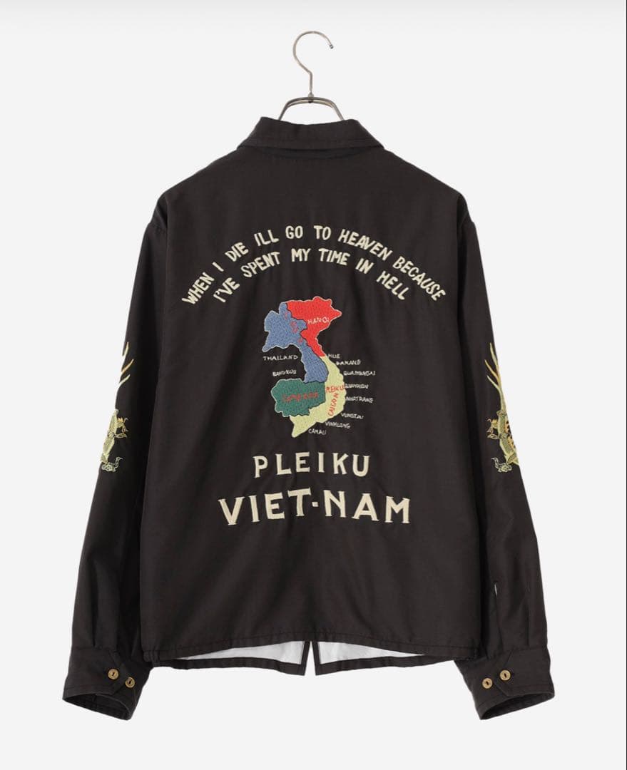 レア 完売品GOLD エイジング加工　ベトジャン　スカジャン　東洋