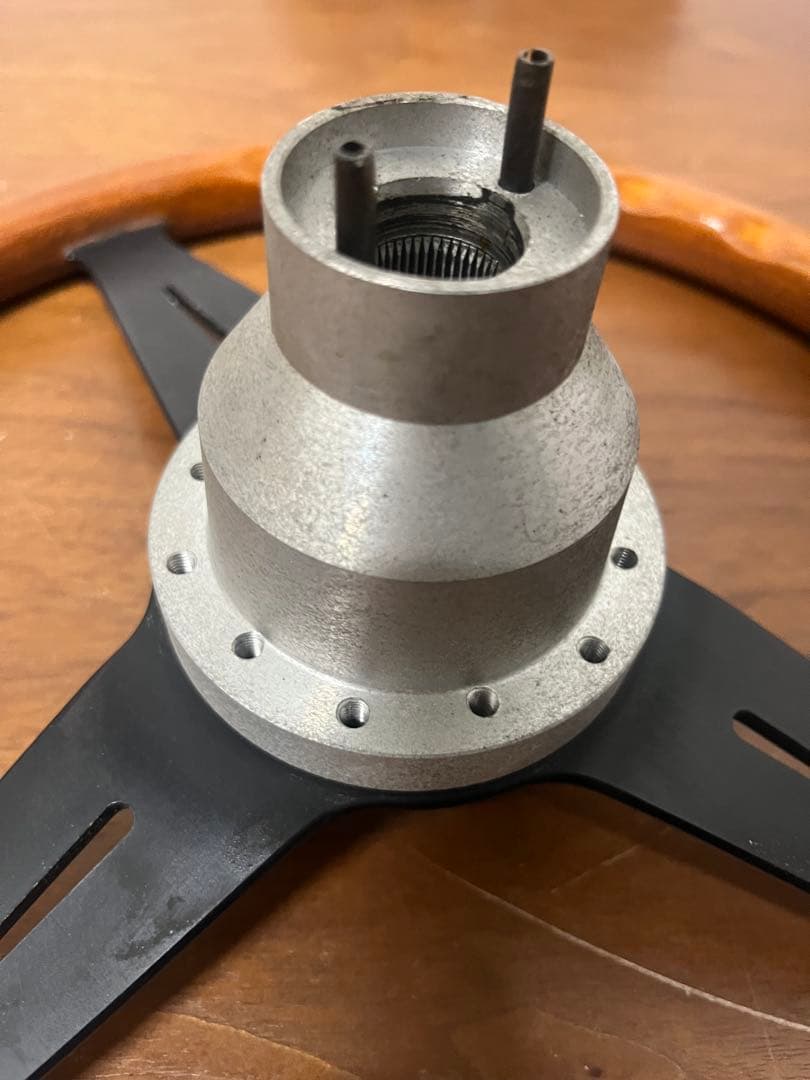 当時物 NARDI クラシック ウッドステアリング 36φイタリア製 ボス付