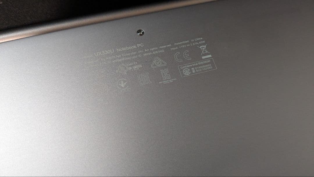 Windowsノート本体 ASUS Zenbook UX330UA win 10 Pro SSD 500G