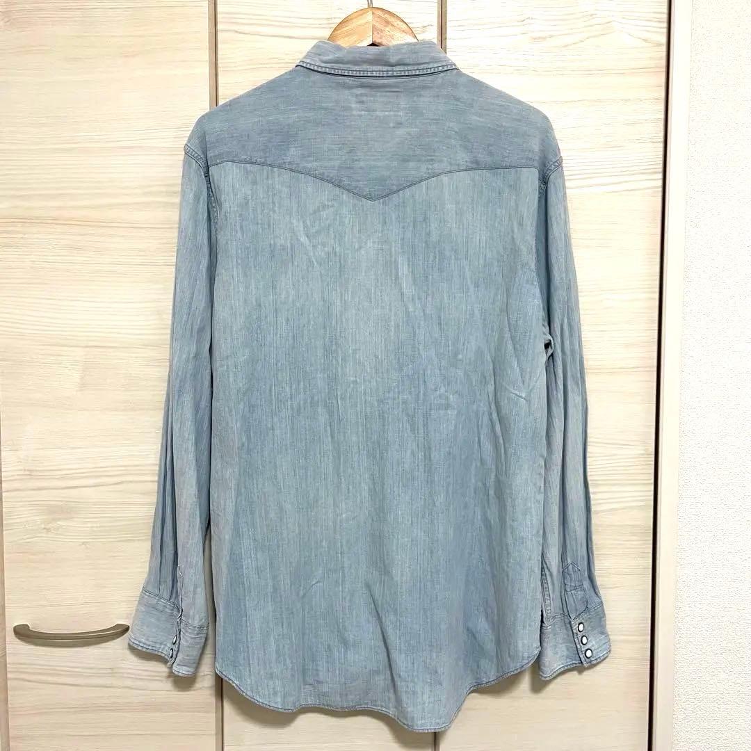 RRL デニムシャツ　ダンガリー　XL