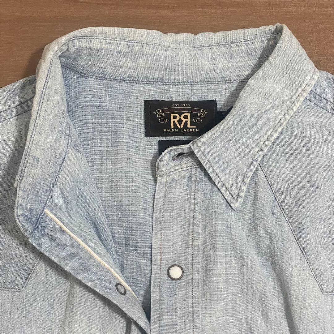 RRL デニムシャツ　ダンガリー　XL