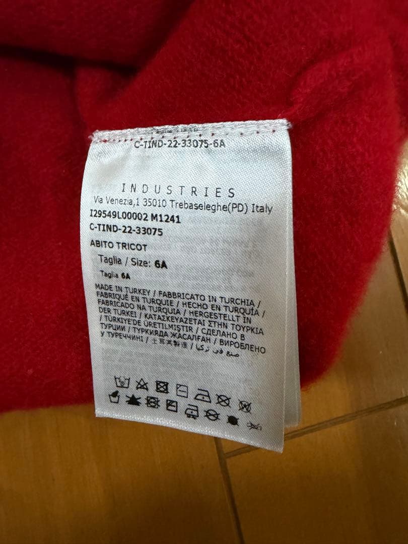 MONCLER モンクレール ロゴ刺繍 ニットワンピース　120cm