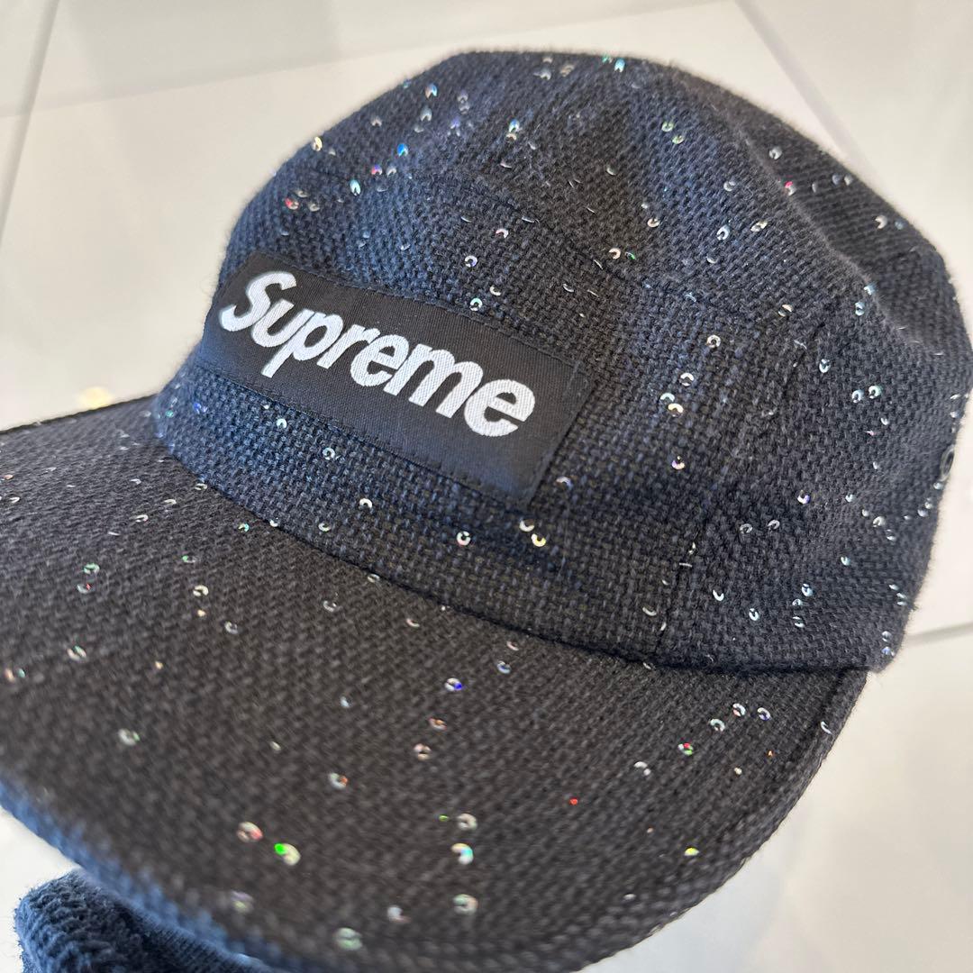 シュプリーム Supreme Sequins Camp Cap スパンコール