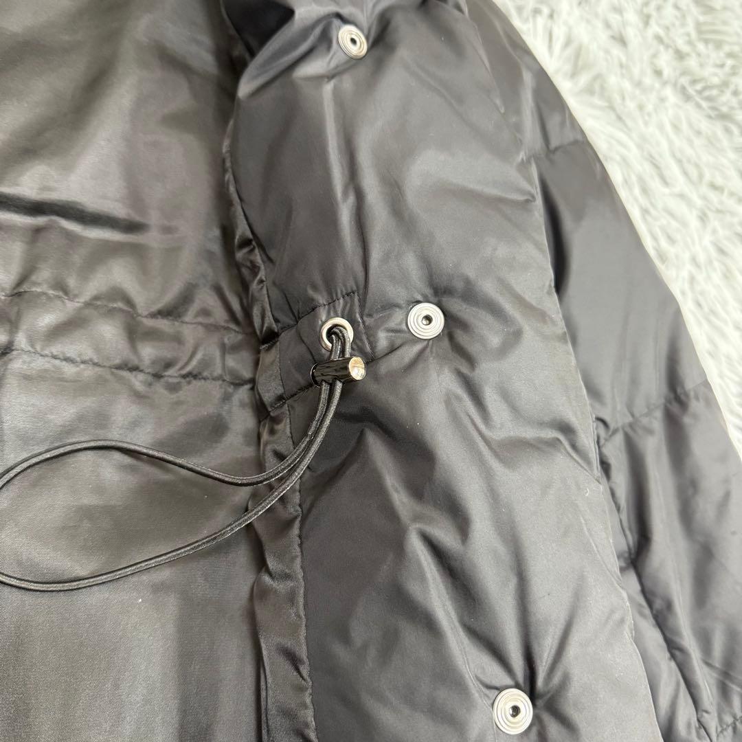 人気✨セオリー 8万 ダウンコート ビッグカラー 2way ブラック ゆったり