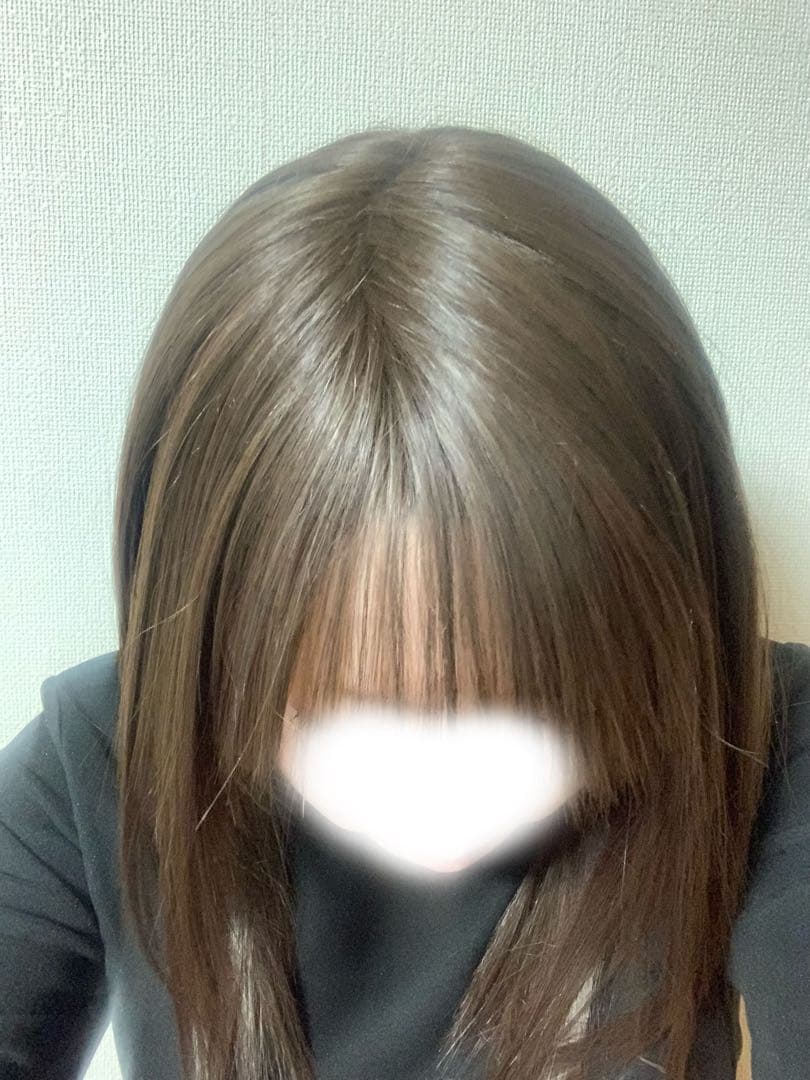 ピンクエイジ 総手植え 完売品カラー チョコブラウン スリックカットストレート