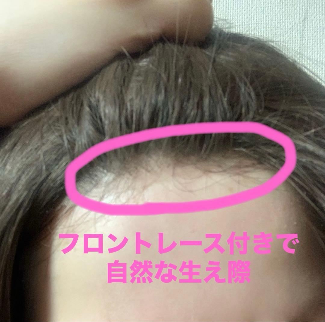 ピンクエイジ 総手植え 完売品カラー チョコブラウン スリックカットストレート