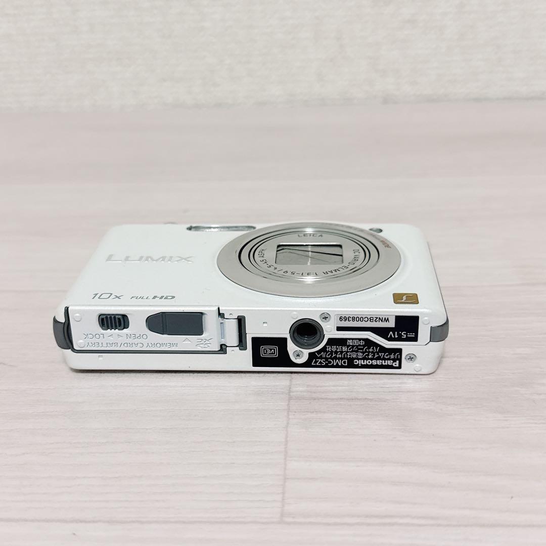 2325【美品】Panasonic LUMIX DMC-SZ7 ホワイト