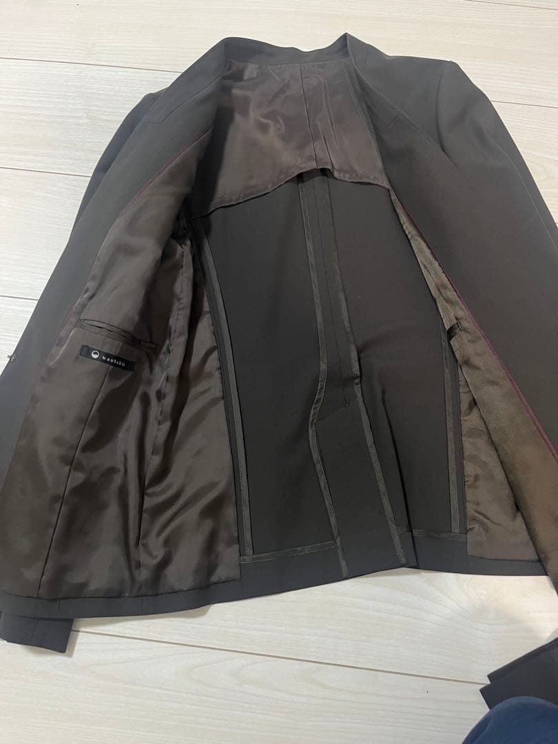 AOKI アオキ　レディース　スーツ　ノーカラー　クロップド　オフィカジ