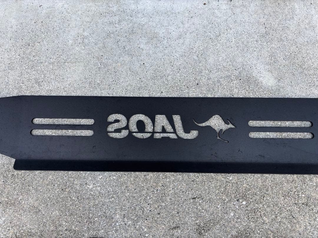 JAOS リアスキッドプレート ブラック