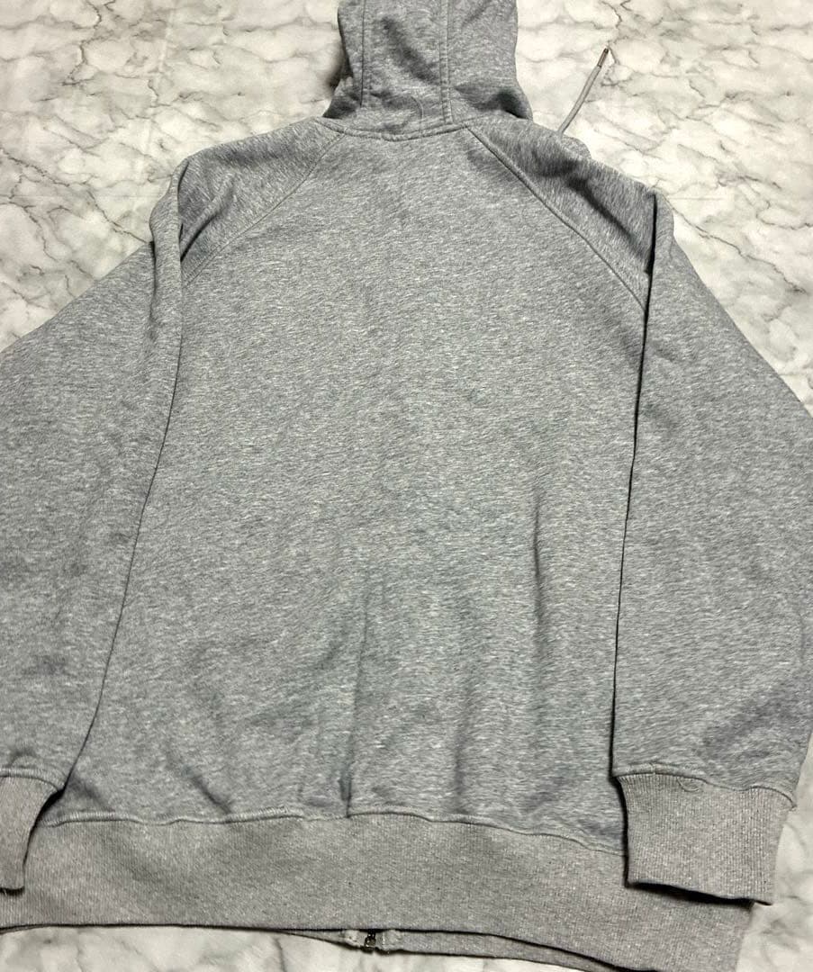 MONCLER モンクレール ダブルロゴ ジップパーカー グレー L相当