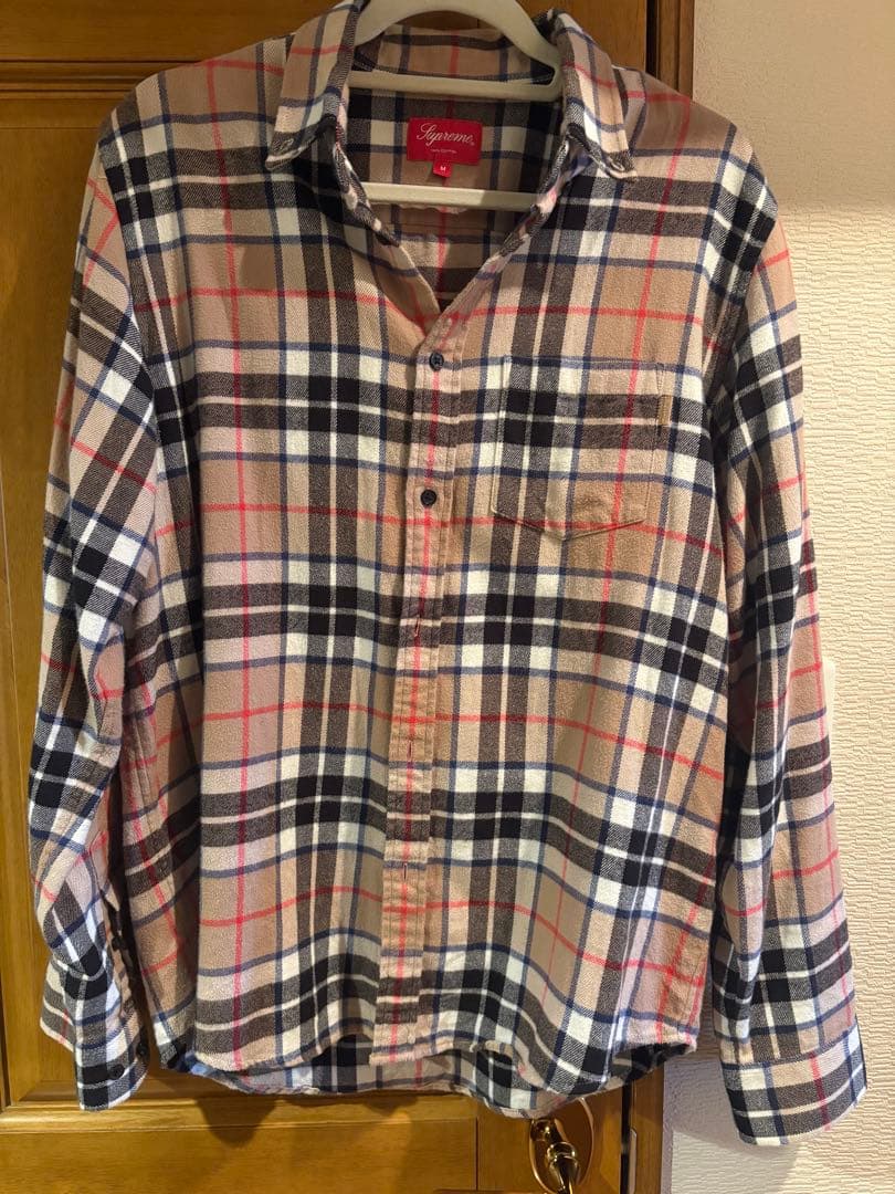 トップス Supreme Tartan Flannel Shirt Burberr M