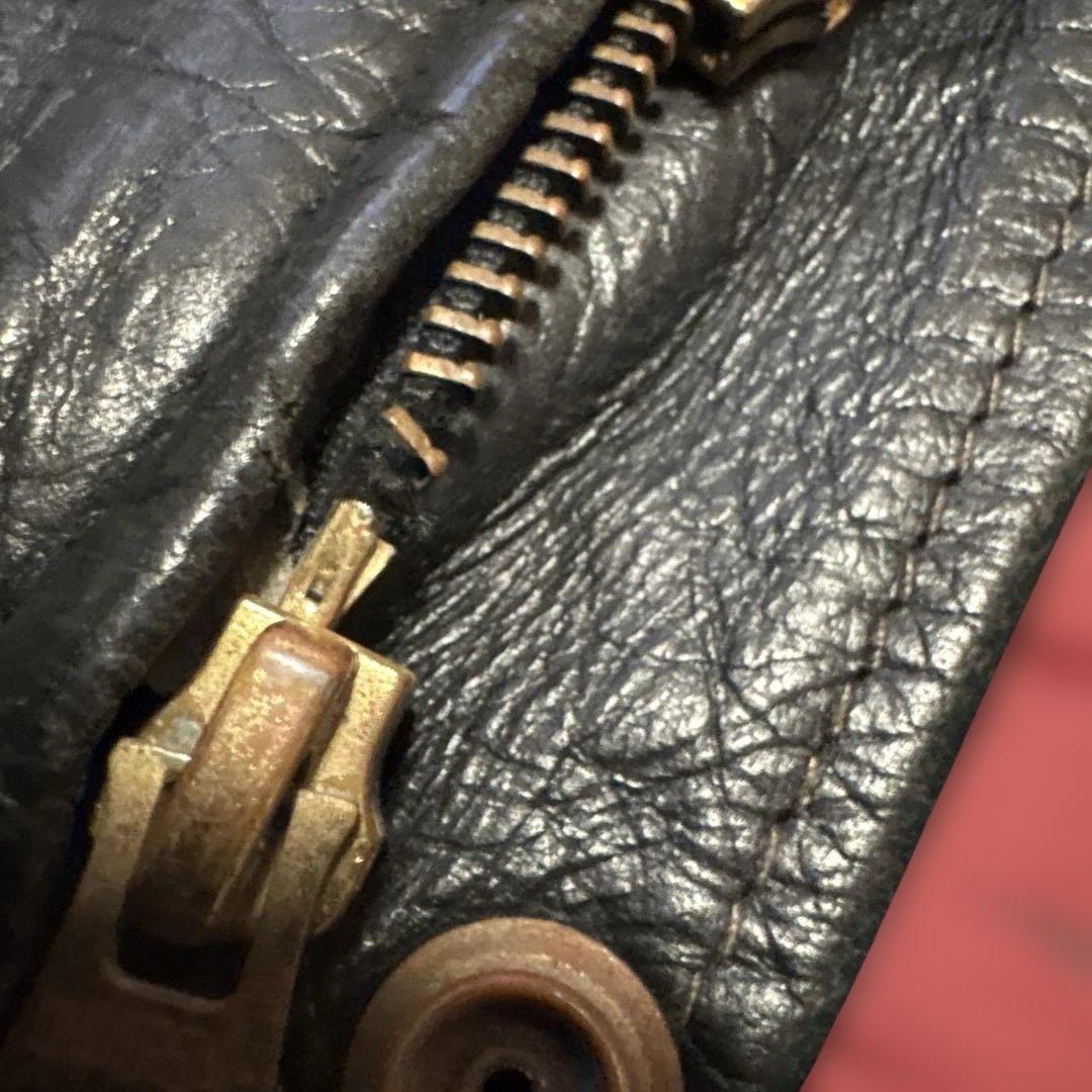 カ*シ様 ジャンク品　36inch ウエストライド　レザーベスト