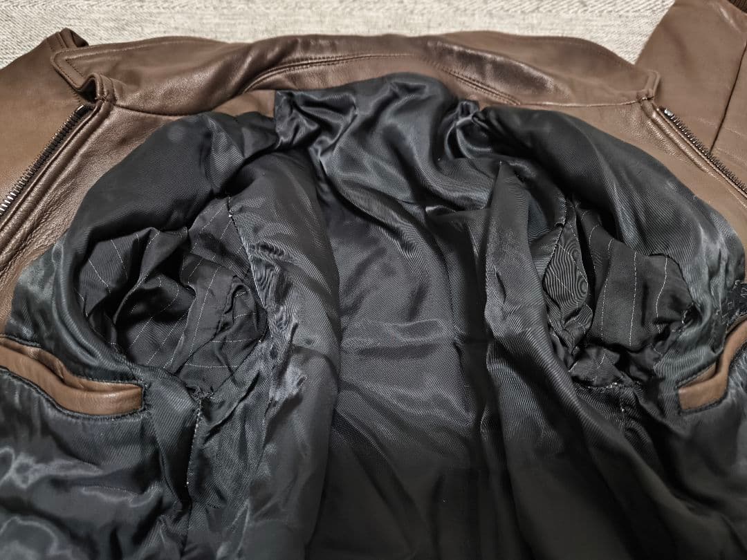 定価10万以上LITHIU HOMMEレザーライダースジャケットA2リチウムオム