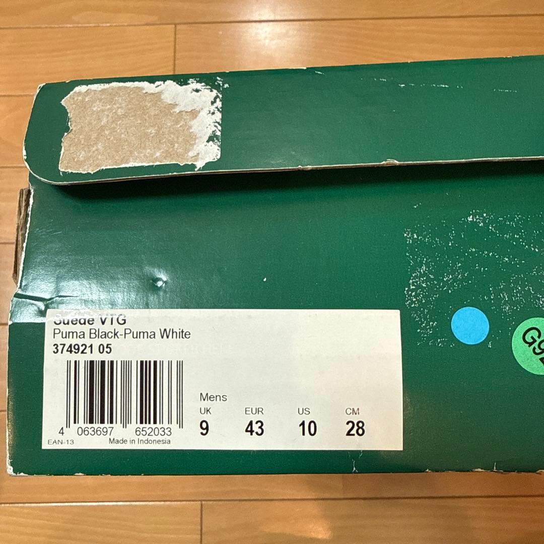 新品　PUMAプーマ　SUEDEスエードスニーカー VTG ブラック 28cm