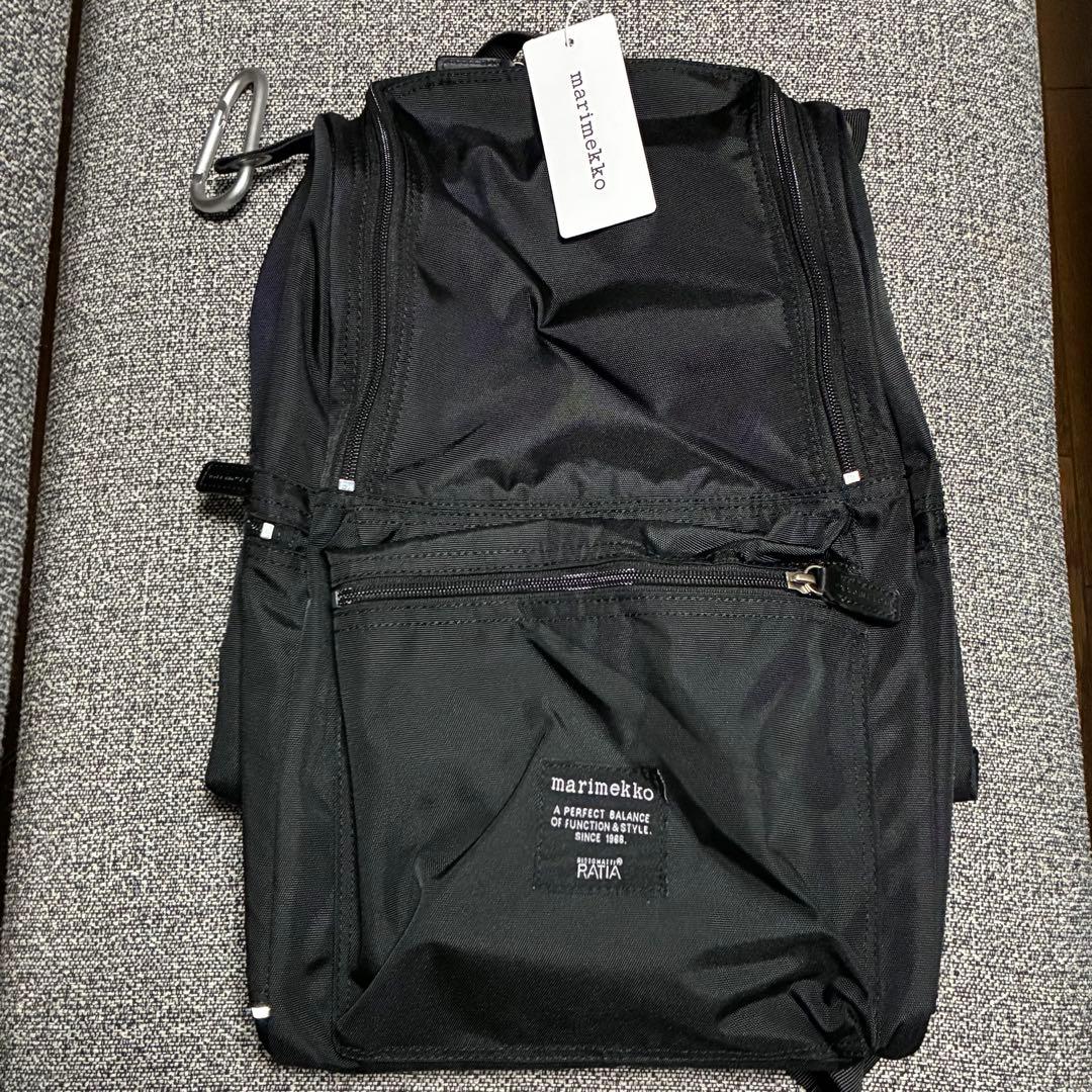 新品未使用 タグ付 ブラック marimekko マリメッコ リュック