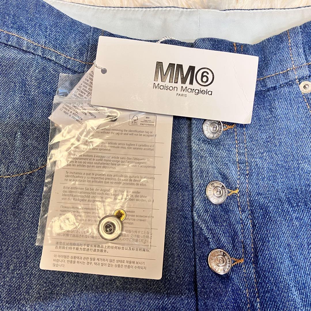 【未使用タグ】最終SALE MM6 メゾンマルジェラ バルーンワイドデニム　40
