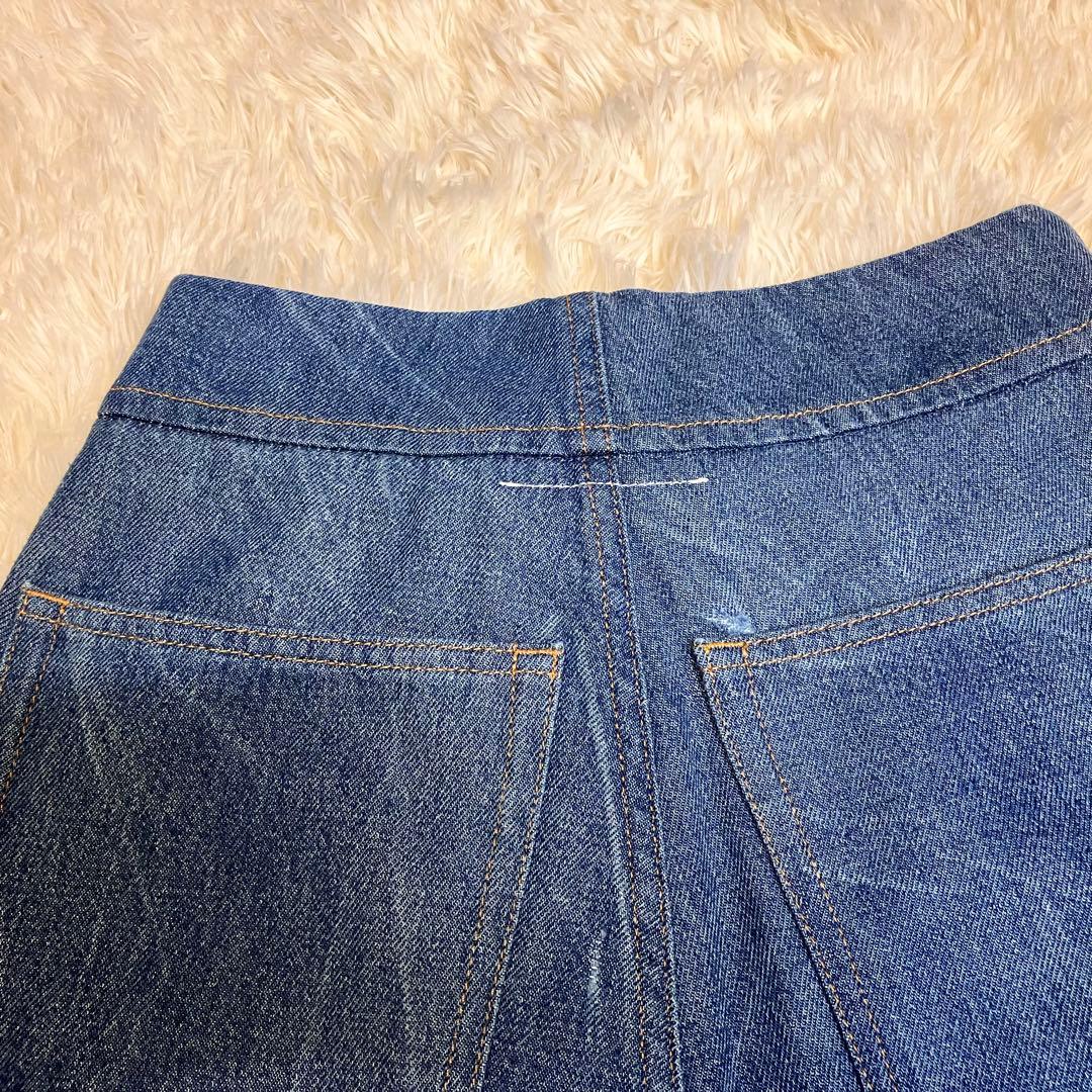 【未使用タグ】最終SALE MM6 メゾンマルジェラ バルーンワイドデニム　40