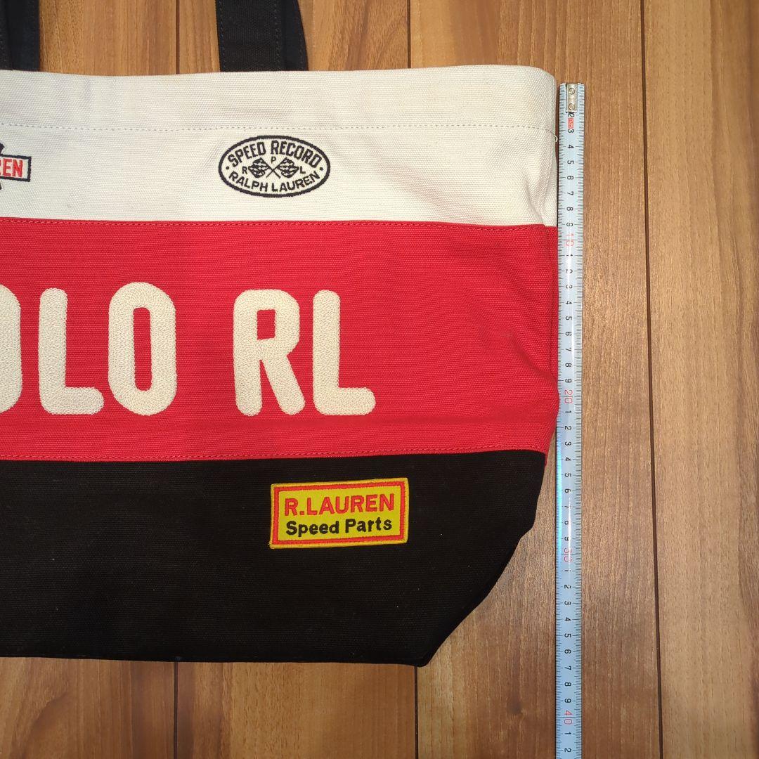 ポロラルフローレン　トートバッグ 赤/黒/白