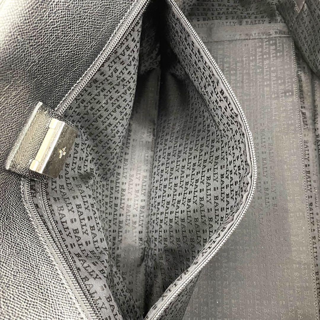 美品　大容量　バリー　ボストンバッグ　トートバッグ　サフィアーノレザー　黒