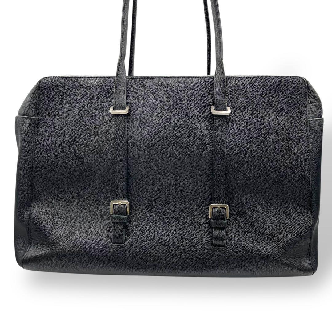 美品　大容量　バリー　ボストンバッグ　トートバッグ　サフィアーノレザー　黒